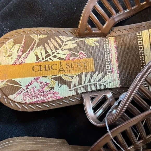 Chic sexy women’s sandals - flower design - size 37/38 (6) - Picture 5 of 6